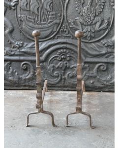 Gothic Andirons Fireplace