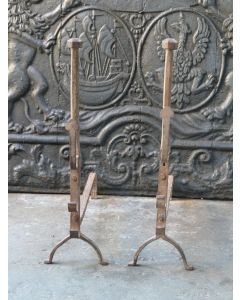 Gothic Andirons Fireplace