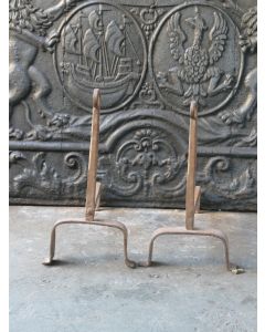 Gothic Andirons Fireplace