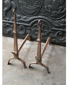 Gothic Andirons Fireplace