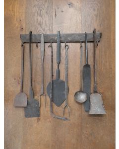 Antique Wall-mounted Fireplace Tools
