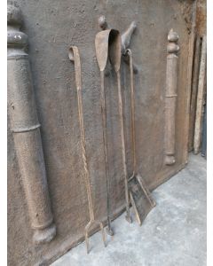 Antique French Fireplace Tools