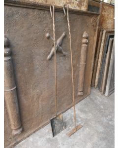 Large French Fireplace Tools