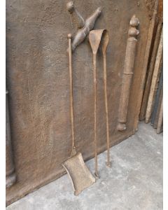 Antique French Fireplace Tools