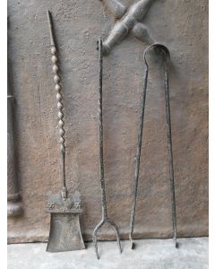 Antique French Fireplace Tools