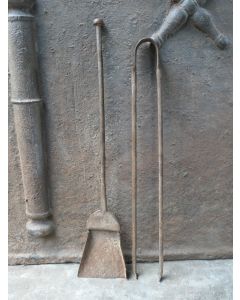 Antique French Fireplace Tools