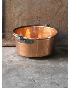 Polished Copper Firewood Basket