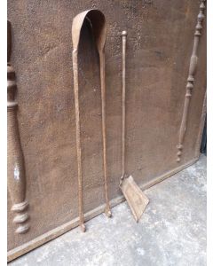 Antique French Fireplace Tools