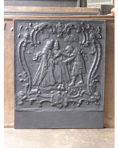 Louis XV Fireplace Back
