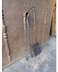 Large French Fireplace Tools
