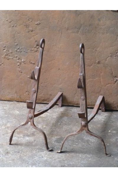 Gothic Andirons Fireplace