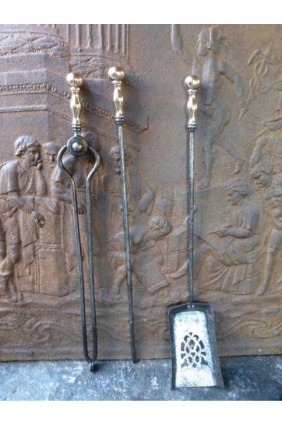Polished Steel Fire Irons