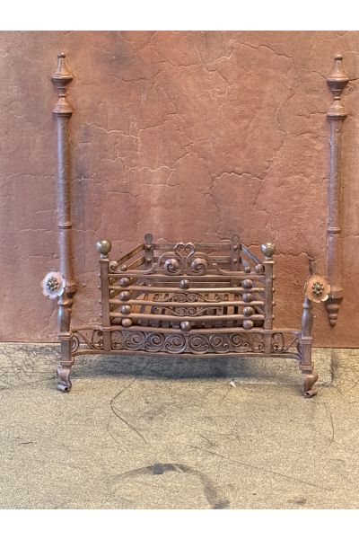 Antique Fireplace Log Grate