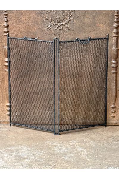 Tall Elegant Fireplace Screen | Handmade, New | 24.6" Tall