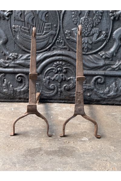 Gothic Andirons Fireplace