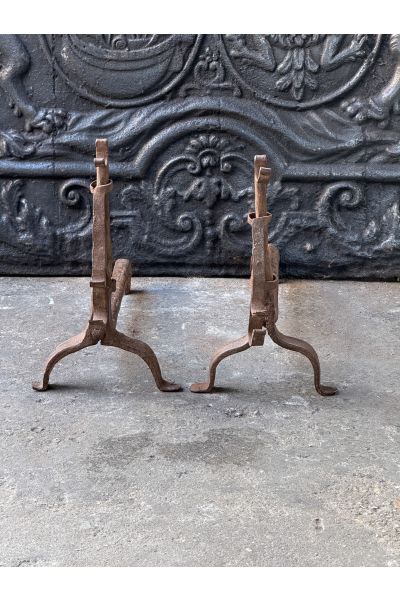 Gothic Andirons Fireplace