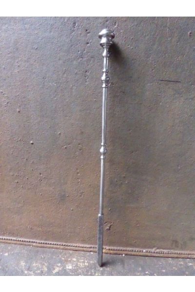 Polished Steel Fire Poker