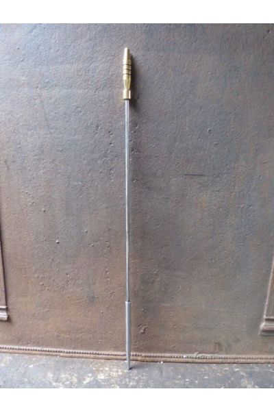 Polished Steel Fire Poker
