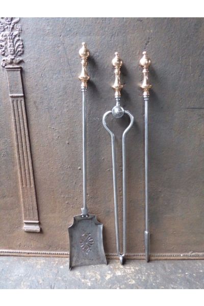 Polished Steel Fire Irons