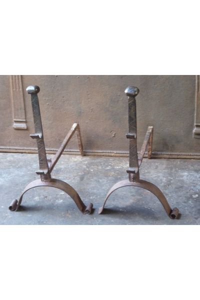 Gothic Andirons Fireplace