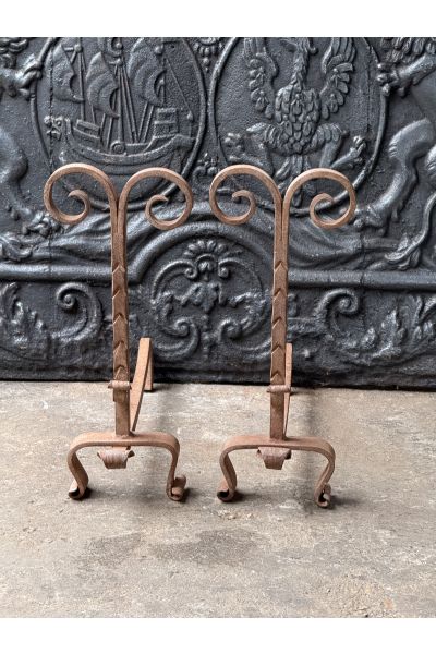 Wrought Iron Fire Dogs