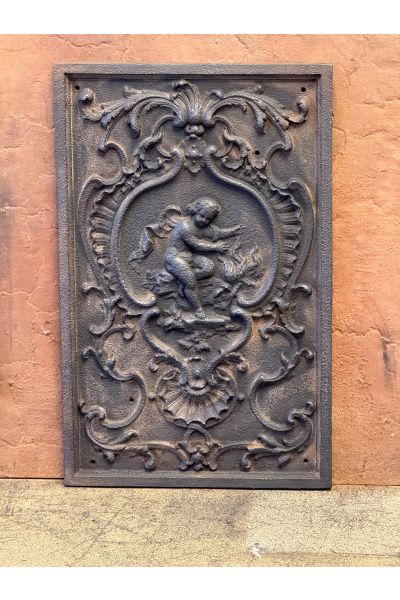 Cupid Fireplace Back Plate