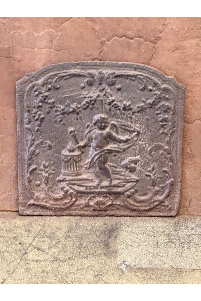 Cupid Fireplace Back Plate