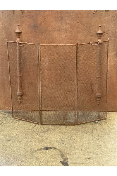 Tall Antique Fireplace Screen