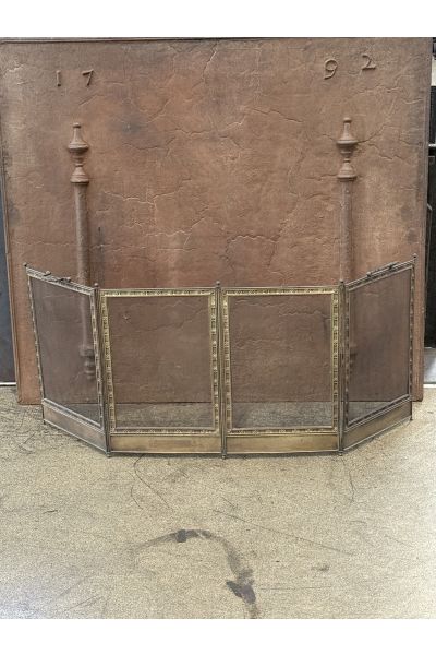 Elegant Antique Fireplace Screen