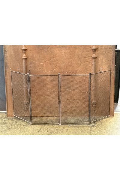 Tall Antique Fireplace Screen