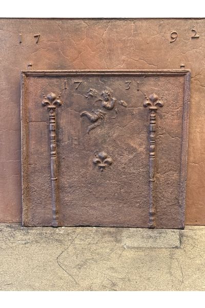 Cupid Fireplace Back Plate