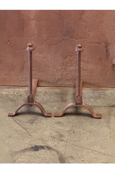 Hand-Forged Andirons