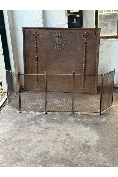 Antique French Fire Screen