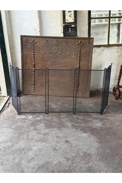 Tall Elegant Fireplace Screen | Handmade, New | 24.6" Tall