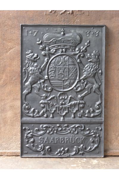 Coat of Arms Fire Back made of 14 