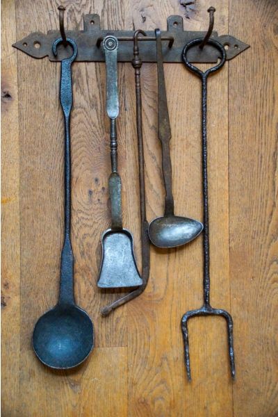 Antique Dutch Fire Tools made of 15 