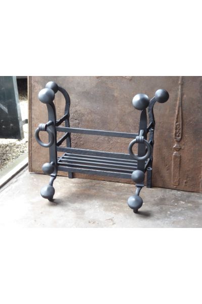 Antique Fireplace Log Grate made of Wrought iron 