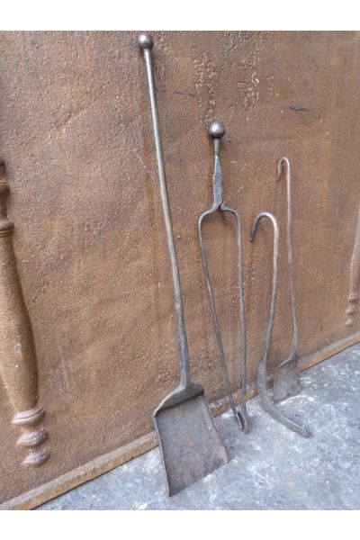 Antique Dutch Fire Tools made of 15 