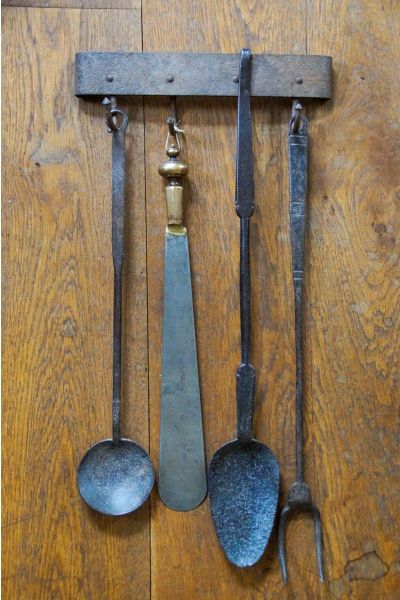 Antique Dutch Fire Tools made of 15,152 