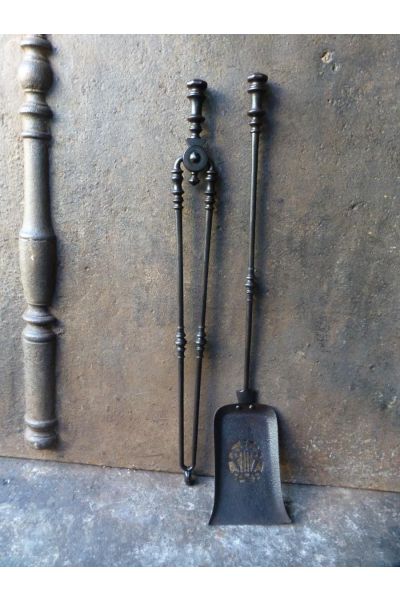 Victorian Fireplace Tool Set made of 15 