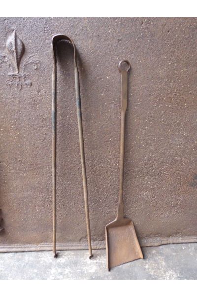 Antique French Fireplace Tools made of 15 