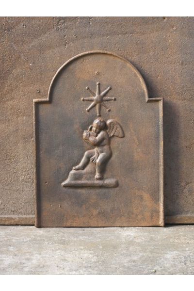 Cupid Fireplace Back Plate made of Cast iron 