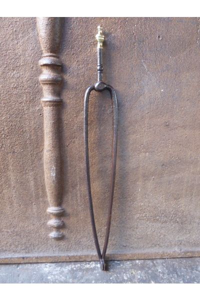 Antique Dutch Fire Tongs made of 15,33 