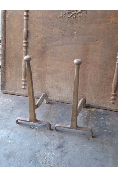 Antique Hand-Forged Andiron made of 15 