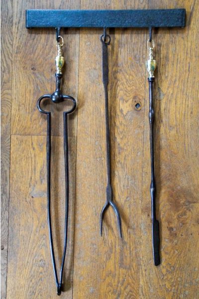 Antique Dutch Fire Tools made of 15,33 