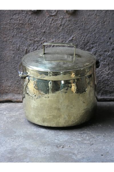 Polished Brass Firewood Basket made of 15,31,33 