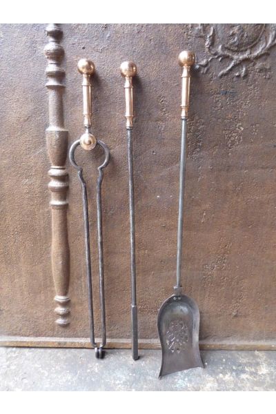 Victorian Fireplace Tool Set made of 32,47 