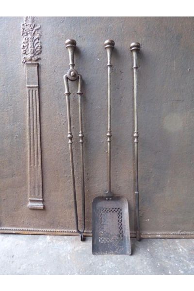 Victorian Fireplace Tool Set made of 15 