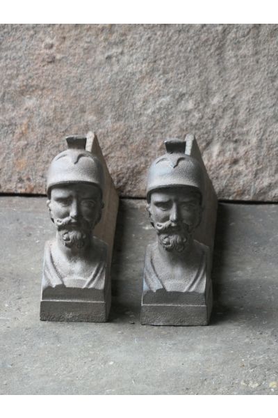 Napoleon III Fire Dogs made of Cast iron 