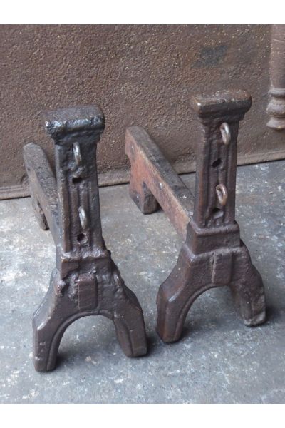 Gothic Andirons Fireplace made of 14,15 